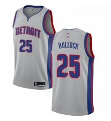 Womens Nike Detroit Pistons 25 Reggie Bullock Swingman Silver NBA Jersey Statement Edition Womens Nike Detroit Pistons 25 Reggie Bullock Swingman Silver NBA Jersey Statement Edition