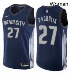 Womens Nike Detroit Pistons 27 Zaza Pachulia Swingman Navy Blue NBA Jersey City Edition Womens Nike Detroit Pistons 27 Zaza Pachulia Swingman Navy Blue NBA Jersey City Edition