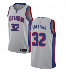 Womens Nike Detroit Pistons 32 Christian Laettner Authentic Silver NBA Jersey Statement Edition Womens Nike Detroit Pistons 32 Christian Laettner Authentic Silver NBA Jersey Statement Edition