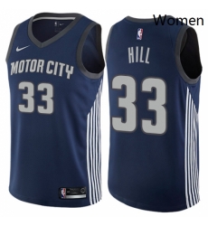 Womens Nike Detroit Pistons 33 Grant Hill Swingman Navy Blue NBA Jersey City Edition Womens Nike Detroit Pistons 33 Grant Hill Swingman Navy Blue NBA Jersey City Edition