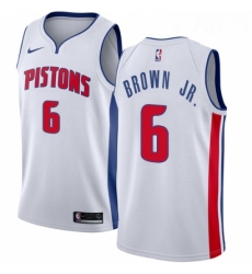 Womens Nike Detroit Pistons 6 Bruce Brown Jr Swingman White NBA Jersey Association Edition Womens Nike Detroit Pistons 6 Bruce Brown Jr Swingman White NBA Jersey Association Edition