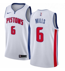 Womens Nike Detroit Pistons 6 Terry Mills Swingman White Home NBA Jersey Association Edition Womens Nike Detroit Pistons 6 Terry Mills Swingman White Home NBA Jersey Association Edition