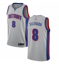 Womens Nike Detroit Pistons 8 Henry Ellenson Swingman Silver NBA Jersey Statement Edition Womens Nike Detroit Pistons 8 Henry Ellenson Swingman Silver NBA Jersey Statement Edition
