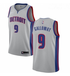 Womens Nike Detroit Pistons 9 Langston Galloway Authentic Silver NBA Jersey Statement Edition Womens Nike Detroit Pistons 9 Langston Galloway Authentic Silver NBA Jersey Statement Edition