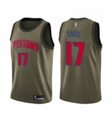 Youth Detroit Pistons 17 Tony Snell Swingman Green Salute to Service Basketball Jersey Youth Detroit Pistons 17 Tony Snell Swingman Green Salute to Service Basketball Jersey