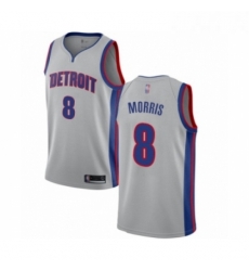 Youth Detroit Pistons 8 Markieff Morris Swingman Silver Basketball Jersey Statement Edition Youth Detroit Pistons 8 Markieff Morris Swingman Silver Basketball Jersey Statement Edition