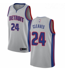 Youth Nike Detroit Pistons 24 Mateen Cleaves Swingman Silver NBA Jersey Statement Edition Youth Nike Detroit Pistons 24 Mateen Cleaves Swingman Silver NBA Jersey Statement Edition
