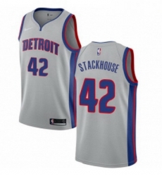 Youth Nike Detroit Pistons 42 Jerry Stackhouse Authentic Silver NBA Jersey Statement Edition Youth Nike Detroit Pistons 42 Jerry Stackhouse Authentic Silver NBA Jersey Statement Edition