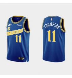 Men Golden State Warriors 11 Klay Thompson 2022 Classic Edition Royal Stitched Basketball Jersey Men Golden State Warriors 11 Klay Thompson 2022 Classic Edition Royal Stitched Basketball Jersey