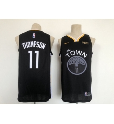 Men Golden State Warriors 11 Klay Thompson Black Stitched Basletball Jersey Men Golden State Warriors 11 Klay Thompson Black Stitched Basletball Jersey