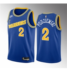 Men Golden State Warriors 2 Brandin Podziemski Royal 2023 Draft Classic Edition Swingman Stitched Basketball Jersey Men Golden State Warriors 2 Brandin Podziemski Royal 2023 Draft Classic Edition Swingman Stitched Basketball Jersey