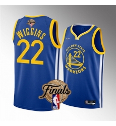 Men Golden State Warriors 22 Andrew Wiggins 2022 Royal NBA Finals Stitched Jersey Men Golden State Warriors 22 Andrew Wiggins 2022 Royal NBA Finals Stitched Jersey