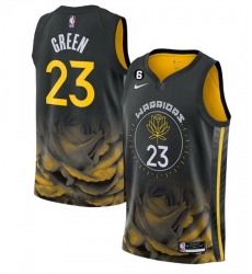 Men Golden State Warriors 23 Draymond Green 2022 2023 Black City Edition Stitched Basketball Jersey Men Golden State Warriors 23 Draymond Green 2022 2023 Black City Edition Stitched Basketball Jersey