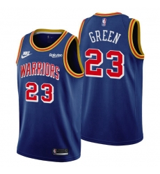 Men Golden State Warriors 23 Draymond Green Men Nike Releases Classic Edition NBA 75th Anniversary Jersey Blue Men Golden State Warriors 23 Draymond Green Men Nike Releases Classic Edition NBA 75th Anniversary Jersey Blue