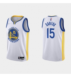 Men's Golden State Warriors #15 Gui Santos 2022 White Stitched Basketball Jersey Men's Golden State Warriors #15 Gui Santos 2022 White Stitched Basketball Jersey