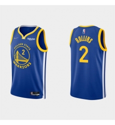 Men's Golden State Warriors #2 Ryan Rollins 2022 Royal Stitched Basketball Jersey Men's Golden State Warriors #2 Ryan Rollins 2022 Royal Stitched Basketball Jersey