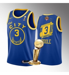 Men's Golden State Warriors #3 Jordan Poole 2022 Royal NBA Finals Champions Stitched Jerseys Men's Golden State Warriors #3 Jordan Poole 2022 Royal NBA Finals Champions Stitched Jerseys
