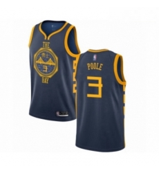 Mens Golden State Warriors 3 Jordan Poole Authentic Navy Blue Basketball Jersey City Edition Mens Golden State Warriors 3 Jordan Poole Authentic Navy Blue Basketball Jersey City Edition