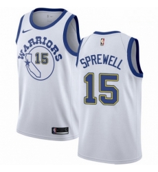 Mens Nike Golden State Warriors 15 Latrell Sprewell Swingman White Hardwood Classics NBA Jersey Mens Nike Golden State Warriors 15 Latrell Sprewell Swingman White Hardwood Classics NBA Jersey