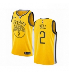 Mens Nike Golden State Warriors 2 Jordan Bell Yellow Swingman Jersey Earned Edition Mens Nike Golden State Warriors 2 Jordan Bell Yellow Swingman Jersey Earned Edition