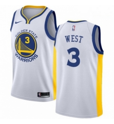 Mens Nike Golden State Warriors 3 David West Swingman White Home NBA Jersey Association Edition Mens Nike Golden State Warriors 3 David West Swingman White Home NBA Jersey Association Edition