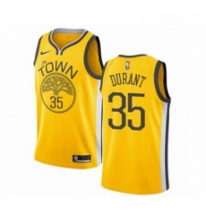 Mens Nike Golden State Warriors 35 Kevin Durant Yellow Swingman Jersey Earned Edition Mens Nike Golden State Warriors 35 Kevin Durant Yellow Swingman Jersey Earned Edition
