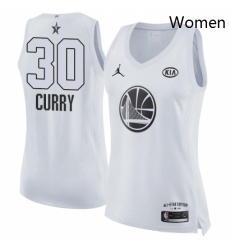 Womens Nike Jordan Golden State Warriors 30 Stephen Curry Swingman White 2018 All Star Game NBA Jersey Womens Nike Jordan Golden State Warriors 30 Stephen Curry Swingman White 2018 All Star Game NBA Jersey
