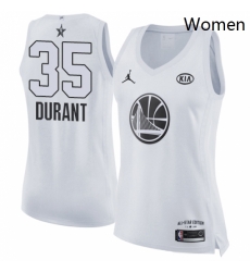 Womens Nike Jordan Golden State Warriors 35 Kevin Durant Swingman White 2018 All Star Game NBA Jersey Womens Nike Jordan Golden State Warriors 35 Kevin Durant Swingman White 2018 All Star Game NBA Jersey