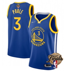 Youth Golden State Warriors 3 Jordan Poole 2022 Blue NBA Finals Stitched Jersey Youth Golden State Warriors 3 Jordan Poole 2022 Blue NBA Finals Stitched Jersey