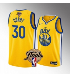 Youth Golden State Warriors 30 Stephen Curry 2022 Yellow NBA Finals Stitched Jersey Youth Golden State Warriors 30 Stephen Curry 2022 Yellow NBA Finals Stitched Jersey
