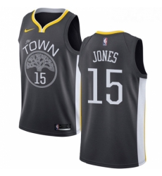 Youth Nike Golden State Warriors 15 Damian Jones Swingman Black Alternate NBA Jersey Statement Edition Youth Nike Golden State Warriors 15 Damian Jones Swingman Black Alternate NBA Jersey Statement Edition