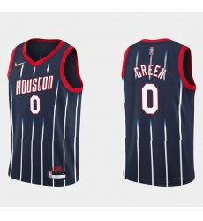 Men Houston Rockets 0 Jalen Green 2021 22 City Edition 75th Anniversary Navy Stitched Basketball Jersey Men Houston Rockets 0 Jalen Green 2021 22 City Edition 75th Anniversary Navy Stitched Basketball Jersey
