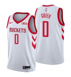 Men Houston Rockets 0 Jalen Green White Association Edition Stitched Jersey Men Houston Rockets 0 Jalen Green White Association Edition Stitched Jersey