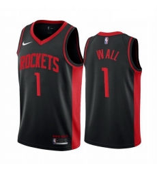 Men Houston Rockets 1 John Wall Black NBA Swingman 2020 21 Earned Edition Jersey Men Houston Rockets 1 John Wall Black NBA Swingman 2020 21 Earned Edition Jersey