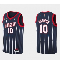 Men Houston Rockets 10 Eric Gordon 2021 22 City Edition 75th Anniversary Navy Stitched Basketball Jersey Men Houston Rockets 10 Eric Gordon 2021 22 City Edition 75th Anniversary Navy Stitched Basketball Jersey