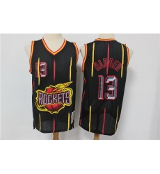 Men Houston Rockets 13 James Harden Black Hardwood Classics Jersey Men Houston Rockets 13 James Harden Black Hardwood Classics Jersey