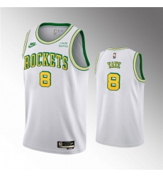 Men Houston Rockets 8 Jae 27Sean Tate White Swingman Classic Edition Stitched Basketball Jersey Men Houston Rockets 8 Jae 27Sean Tate White Swingman Classic Edition Stitched Basketball Jersey