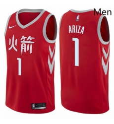 Mens Nike Houston Rockets 1 Trevor Ariza Authentic Red NBA Jersey City Edition Mens Nike Houston Rockets 1 Trevor Ariza Authentic Red NBA Jersey City Edition