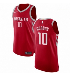 Mens Nike Houston Rockets 10 Eric Gordon Authentic Red Road NBA Jersey Icon Edition