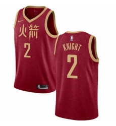 Mens Nike Houston Rockets 2 Brandon Knight Swingman Red NBA Jersey 2018 19 City Edition Mens Nike Houston Rockets 2 Brandon Knight Swingman Red NBA Jersey 2018 19 City Edition
