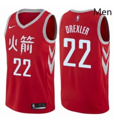 Mens Nike Houston Rockets 22 Clyde Drexler Swingman Red NBA Jersey City Edition Mens Nike Houston Rockets 22 Clyde Drexler Swingman Red NBA Jersey City Edition