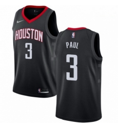 Mens Nike Houston Rockets 3 Chris Paul Swingman Black Alternate NBA Jersey Statement Edition Mens Nike Houston Rockets 3 Chris Paul Swingman Black Alternate NBA Jersey Statement Edition