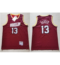 Rockets 13 James Harden Red Checkerboard Hardwood Classics Jersey Rockets 13 James Harden Red Checkerboard Hardwood Classics Jersey