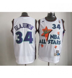 Rockets 34 Hakeem Olajuwon White All Star 1995 Stitched NBA Jersey Rockets 34 Hakeem Olajuwon White All Star 1995 Stitched NBA Jersey