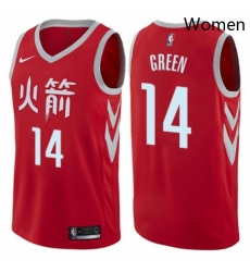 Womens Nike Houston Rockets 14 Gerald Green Swingman Red NBA Jersey City Edition Womens Nike Houston Rockets 14 Gerald Green Swingman Red NBA Jersey City Edition