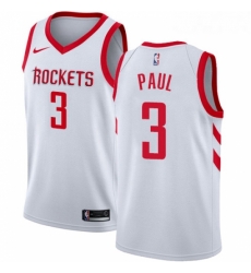 Womens Nike Houston Rockets 3 Chris Paul Authentic White Home NBA Jersey Association Edition Womens Nike Houston Rockets 3 Chris Paul Authentic White Home NBA Jersey Association Edition