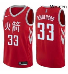 Womens Nike Houston Rockets 33 Ryan Anderson Swingman Red NBA Jersey City Edition Womens Nike Houston Rockets 33 Ryan Anderson Swingman Red NBA Jersey City Edition