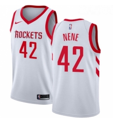 Womens Nike Houston Rockets 42 Nene Swingman White Home NBA Jersey Association Edition Womens Nike Houston Rockets 42 Nene Swingman White Home NBA Jersey Association Edition