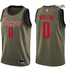Youth Nike Houston Rockets 0 DeAnthony Melton Swingman Green Salute to Service NBA Jers Youth Nike Houston Rockets 0 DeAnthony Melton Swingman Green Salute to Service NBA Jers