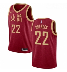 Youth Nike Houston Rockets 22 Clyde Drexler Swingman Red NBA Jersey 2018 19 City Edition Youth Nike Houston Rockets 22 Clyde Drexler Swingman Red NBA Jersey 2018 19 City Edition